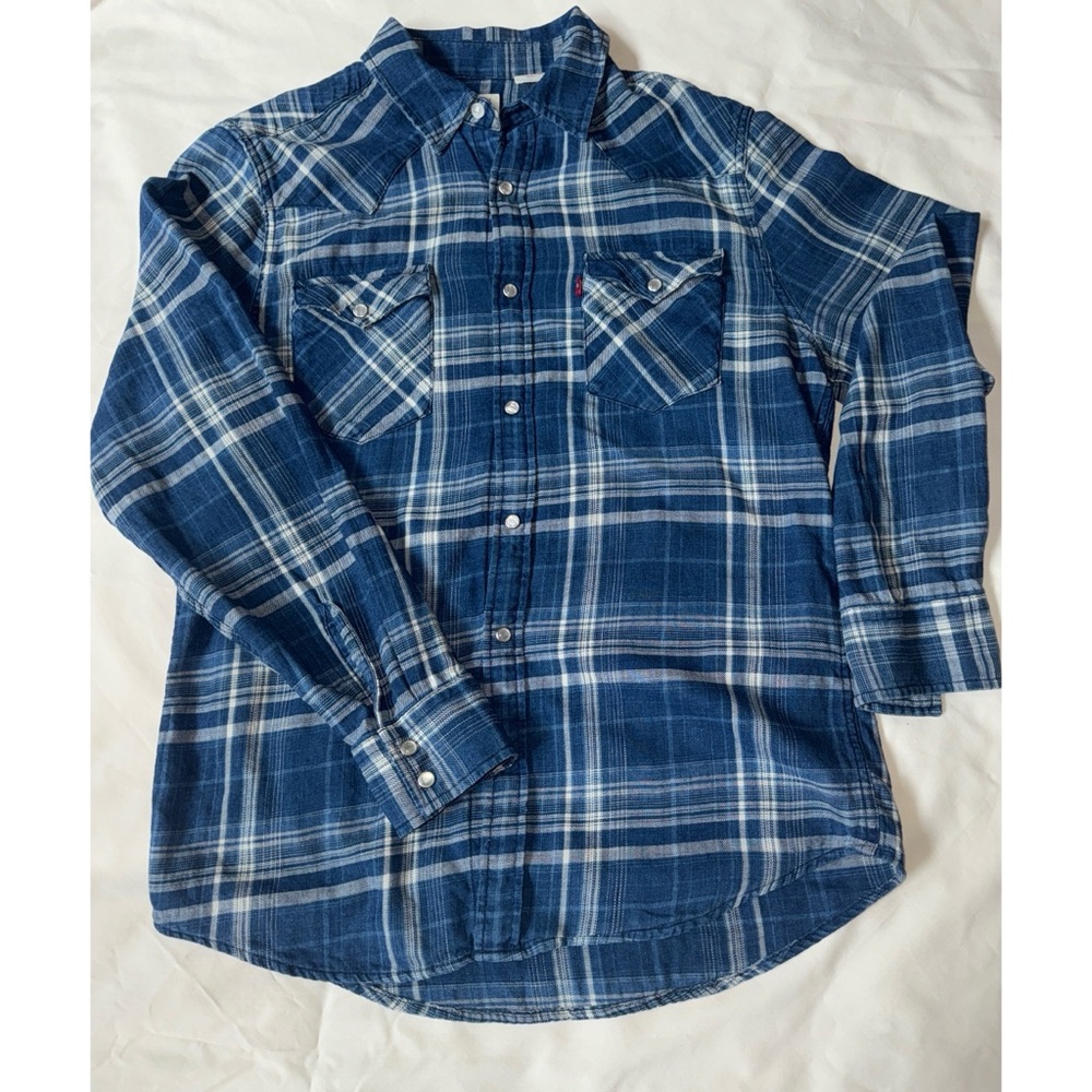 Levi’s Flannel Pearl Snap Western Shirt